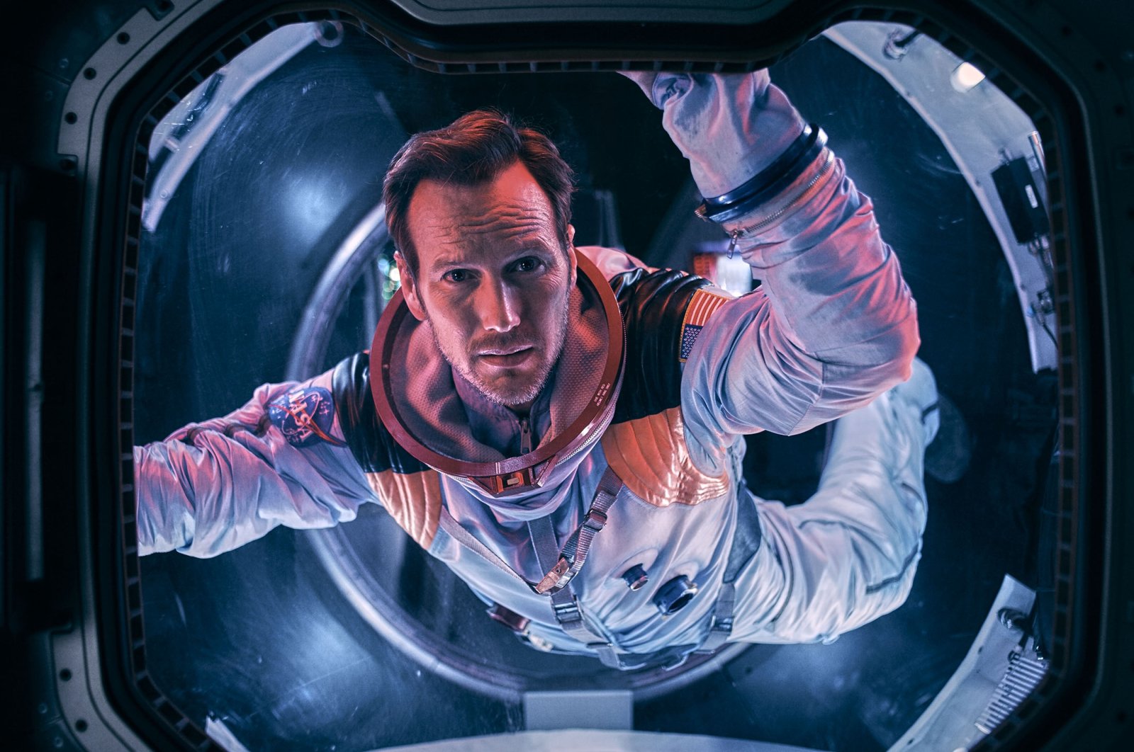 Patrick Wilson, in a scene from the film &quot;Moonfall.&quot; (Lionsgate via AP)