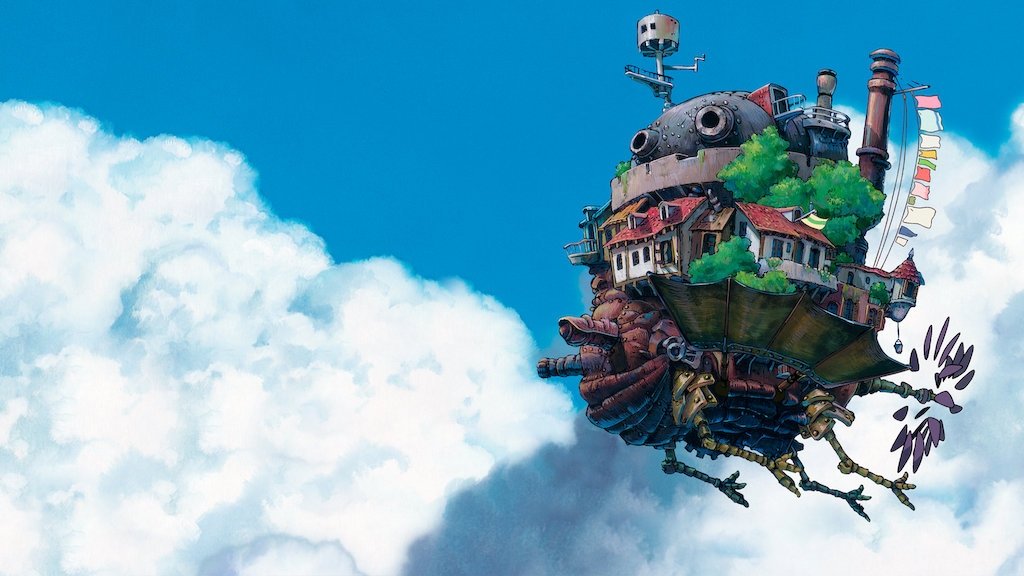 A still shot from "Howl&#039;s Moving Castle." 