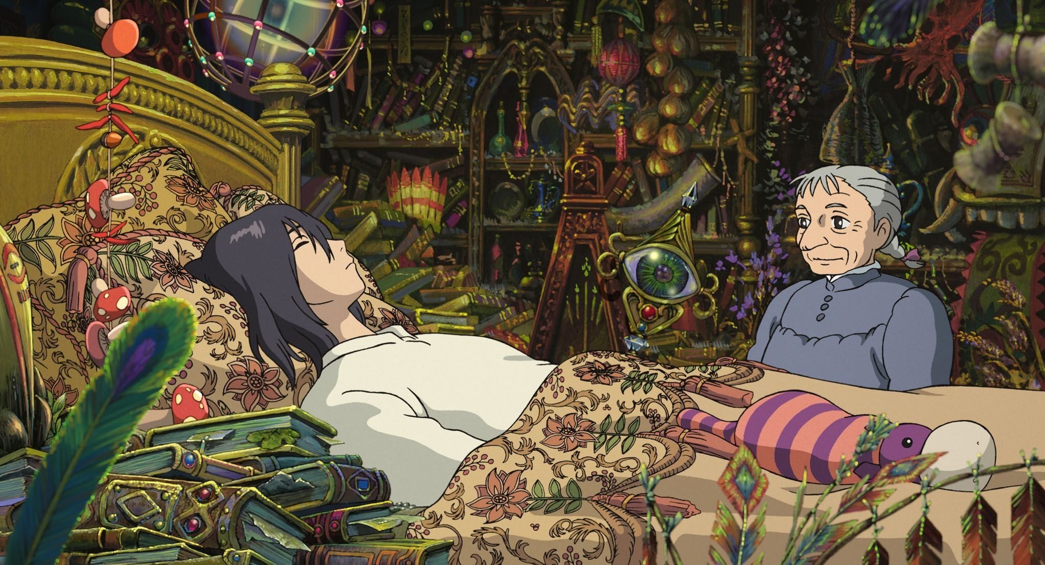 A still shot from "Howl's Moving Castle." 