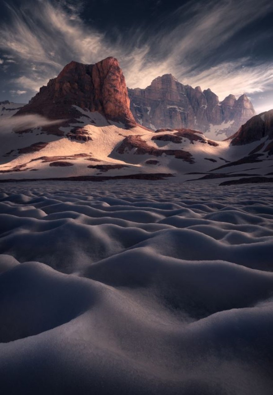 The Aladağları mountain range, one of the four winning photographs taken by Aytek Çetin, Niğde, Turkey, Feb. 5, 2022. (DHA Photo)