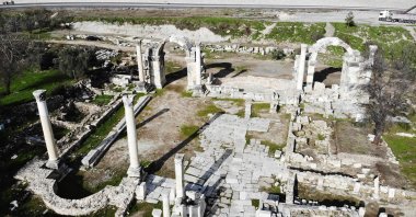 A general view from the ancient city of Stratonikeia, Muğla, southwestern Turkey, Feb. 2, 2022. (AA)
