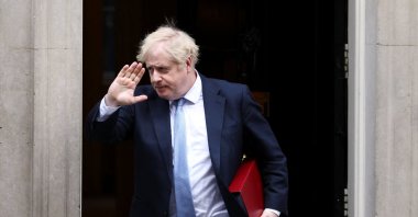 British Prime Minister Boris Johnson leaves 10 Downing Street in London, Britain, Feb. 9, 2022. (Reuters Photo)