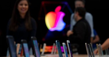 The iPhone 11 is displayed inside the newly renovated Apple Store at Fifth Avenue in New York City, U.S., Sept. 19, 2019. (AFP Photo)
