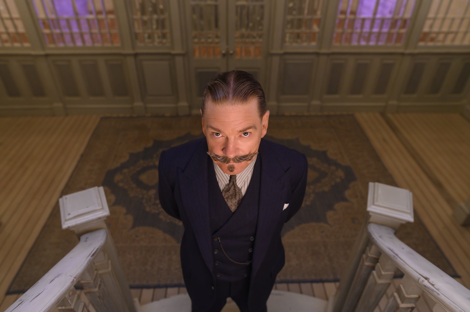 Kenneth Branagh as Hercule Poirot in a scene from &#039;Death on the Nile.&#039; (DPA)