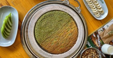 The brand's künefe accompanied by treats, Istanbul, Turkey, Feb. 9, 2022. (DHA Photo)