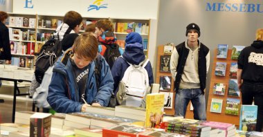 People are seen during a public day for Leipzig Book Fair in Leipzig, Germany, March 15, 2013. (Shutterstock Photo)