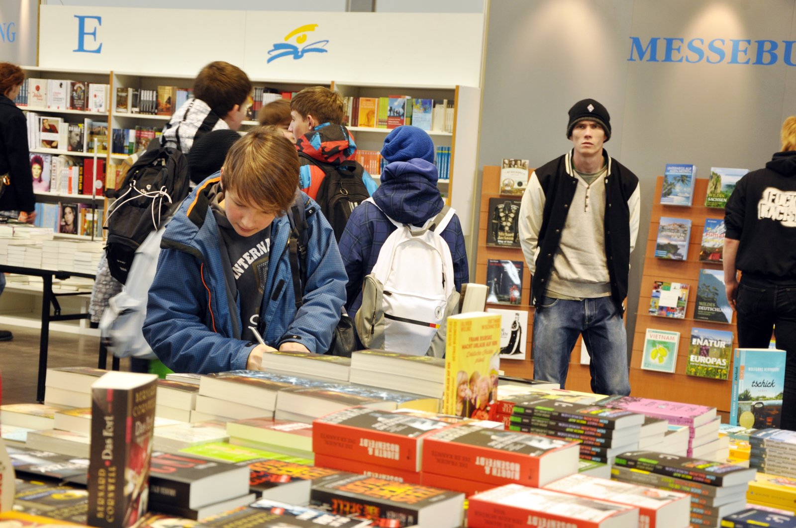 People are seen during a public day for Leipzig Book Fair in Leipzig, Germany, March 15, 2013. (Shutterstock Photo)