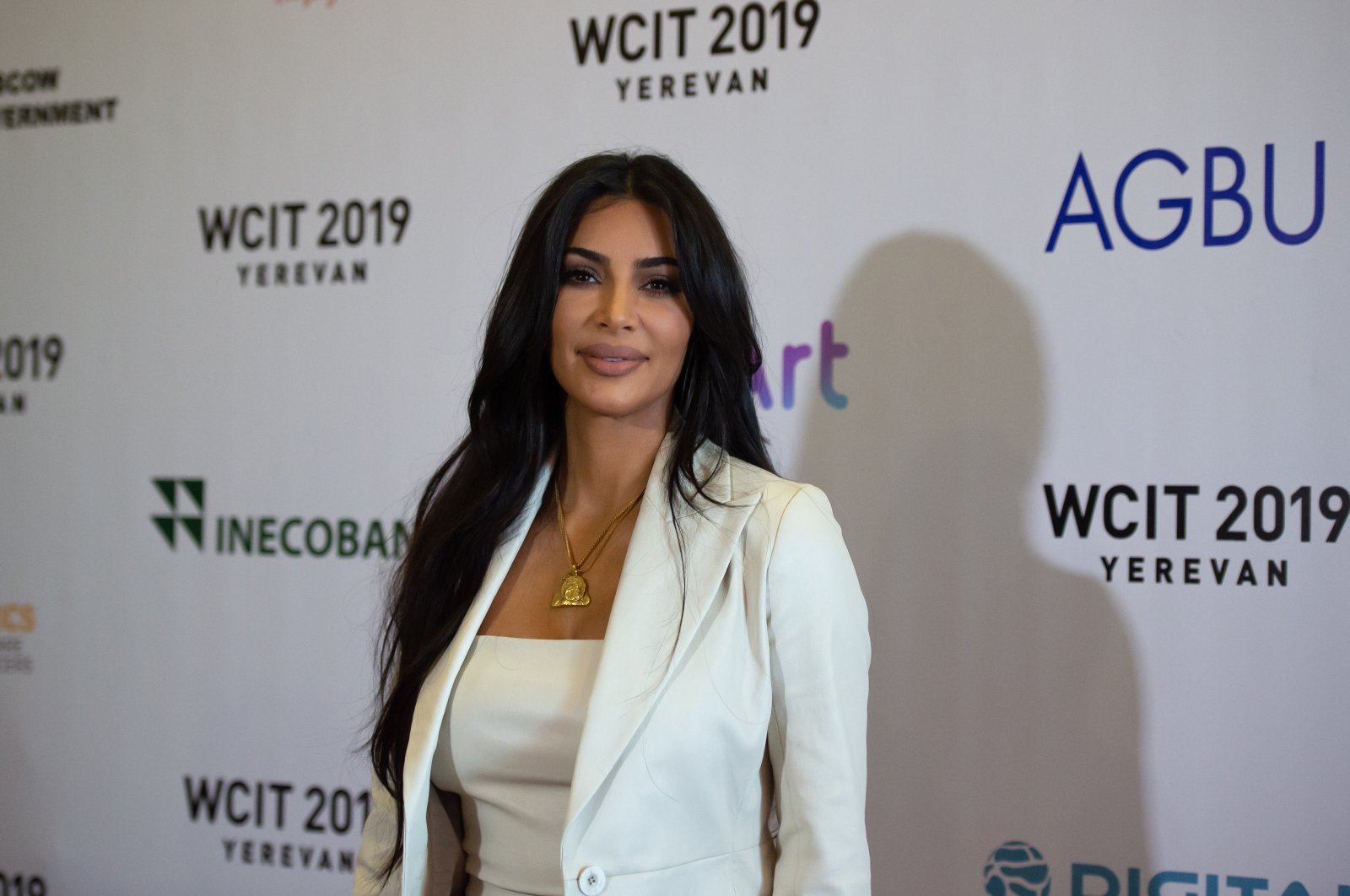 US Reality TV star Kim Kardashian poses for a photo as she arrives at World Congress On Information Technology (WCIT), Yerevan, Armenia, Oct. 8, 2019. (Shutterstock Photo) 