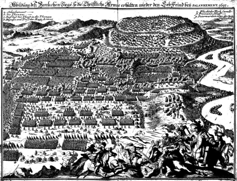 A depiction of the Battle of Slankamen. (Wikimedia) 