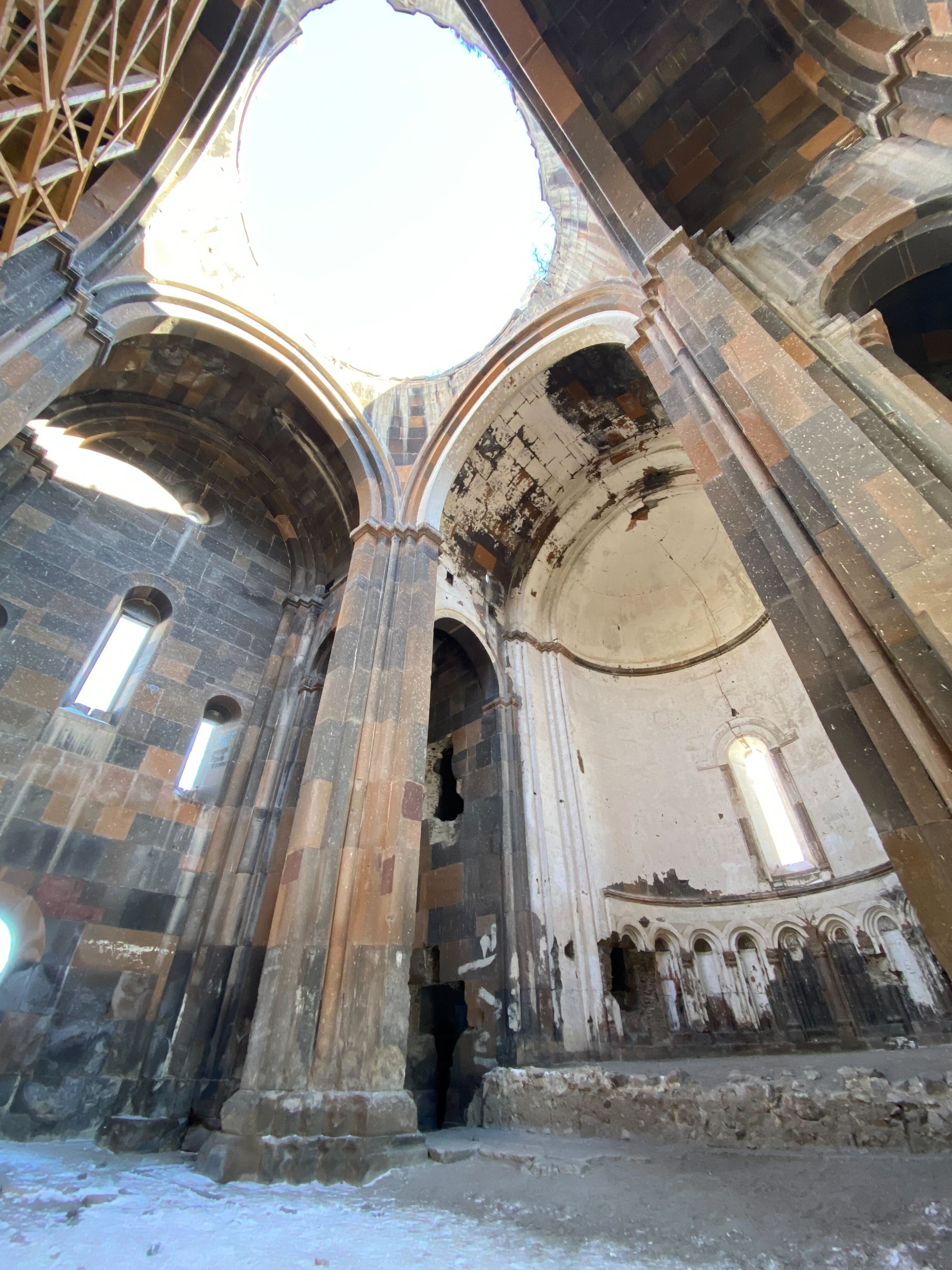 The inside view of the Cathedral of Ani. (Asene Asanova for Daily Sabah) 