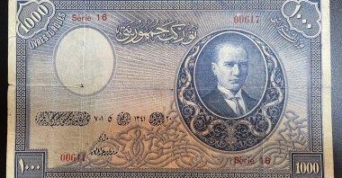 The first emission TL 1,000 banknote, Ankara, Turkey, Feb. 10, 2022. (AA)