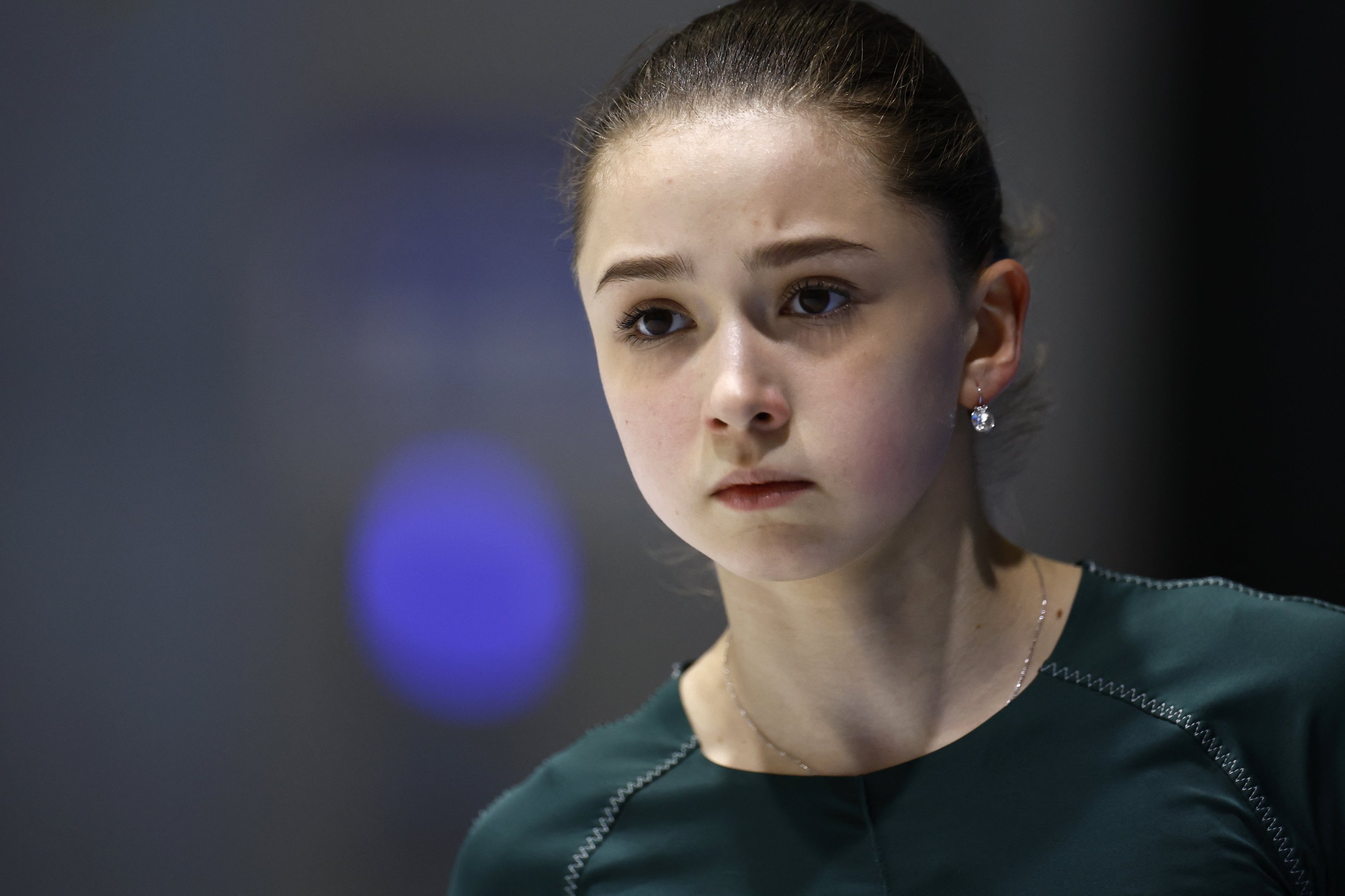 Russia's Kamila Valieva during training in Beijing, China, Feb. 13, 2022. (Reuters Photo)