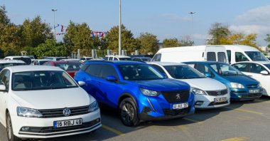 A view of an outdoor car park in Istanbul, Turkey, Oct. 30, 2021. (Shutterstock Photo)