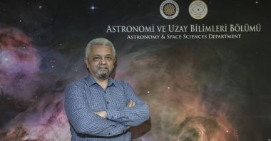 Professor Selim Osman Selam speaks to Anadolu Agency (AA) about the discovery, in the capital Ankara, Turkey, Feb. 14, 2022. (AA Photo)