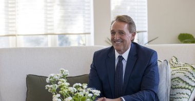 U.S. Ambassador to Turkey Jeffrey Flake speaks to Anadolu Agency (AA), capital Ankara, Turkey, Feb. 15, 2022. (AA Photo)