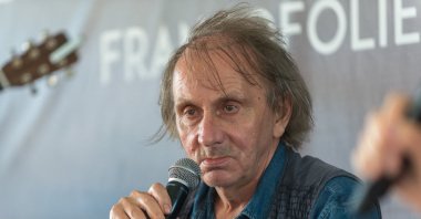 Michel Houellebecq during the Francofolies de La Rochelle 2019, La Rochelle, southwestern France, July 13, 2019. (REUTERS)