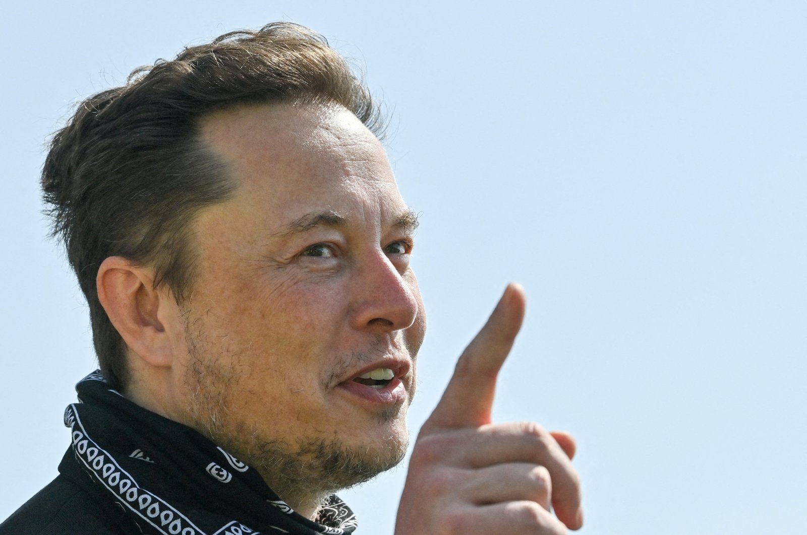 Elon Musk&#039;s visit to the Tesla&#039;s factory in Gruenheide near Berlin, Germany, Aug. 13, 2021. (Reuters Photo)