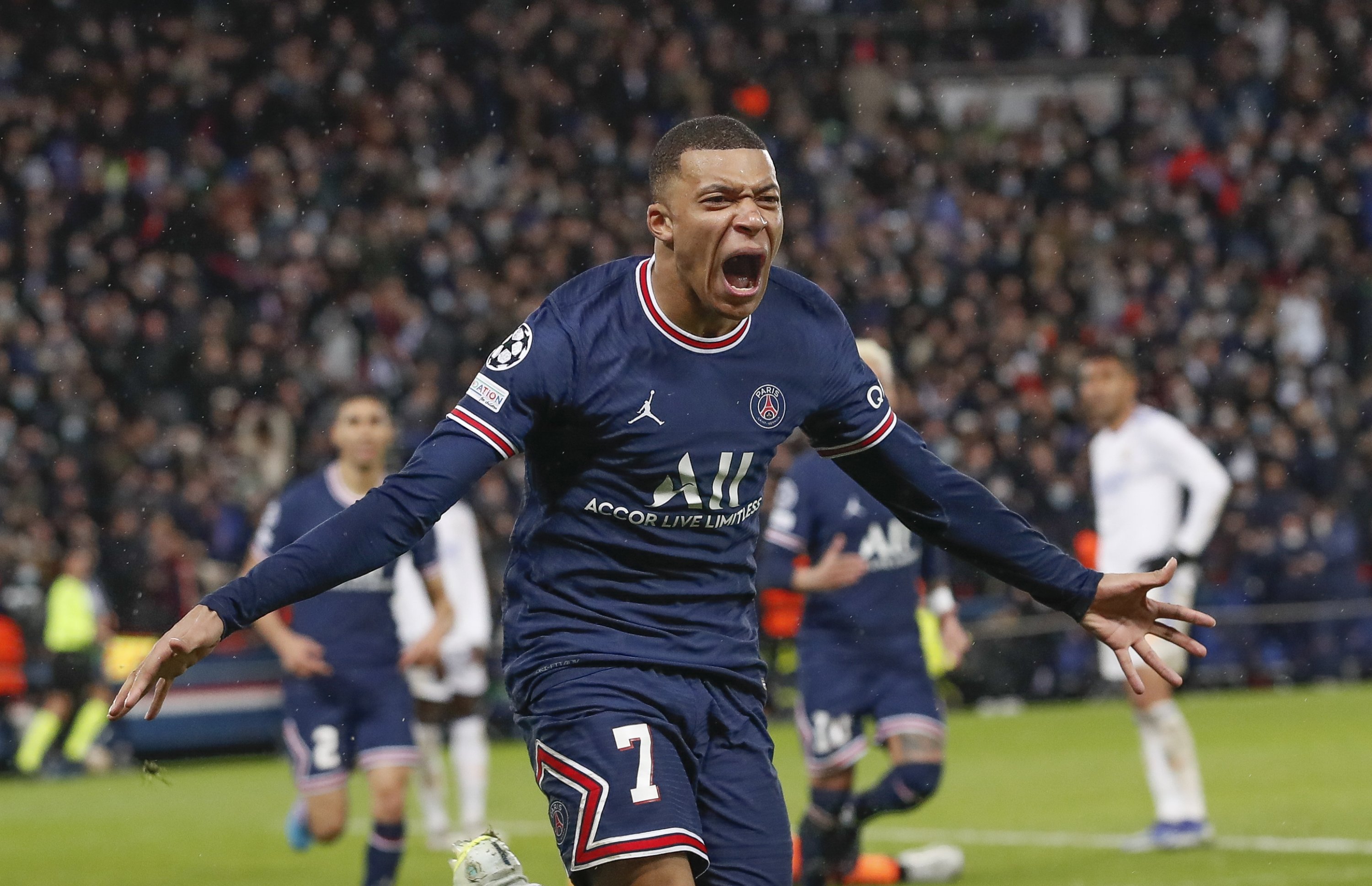 Late Mbappe goal gives PSG edge over Real, City crushes Sporting ...