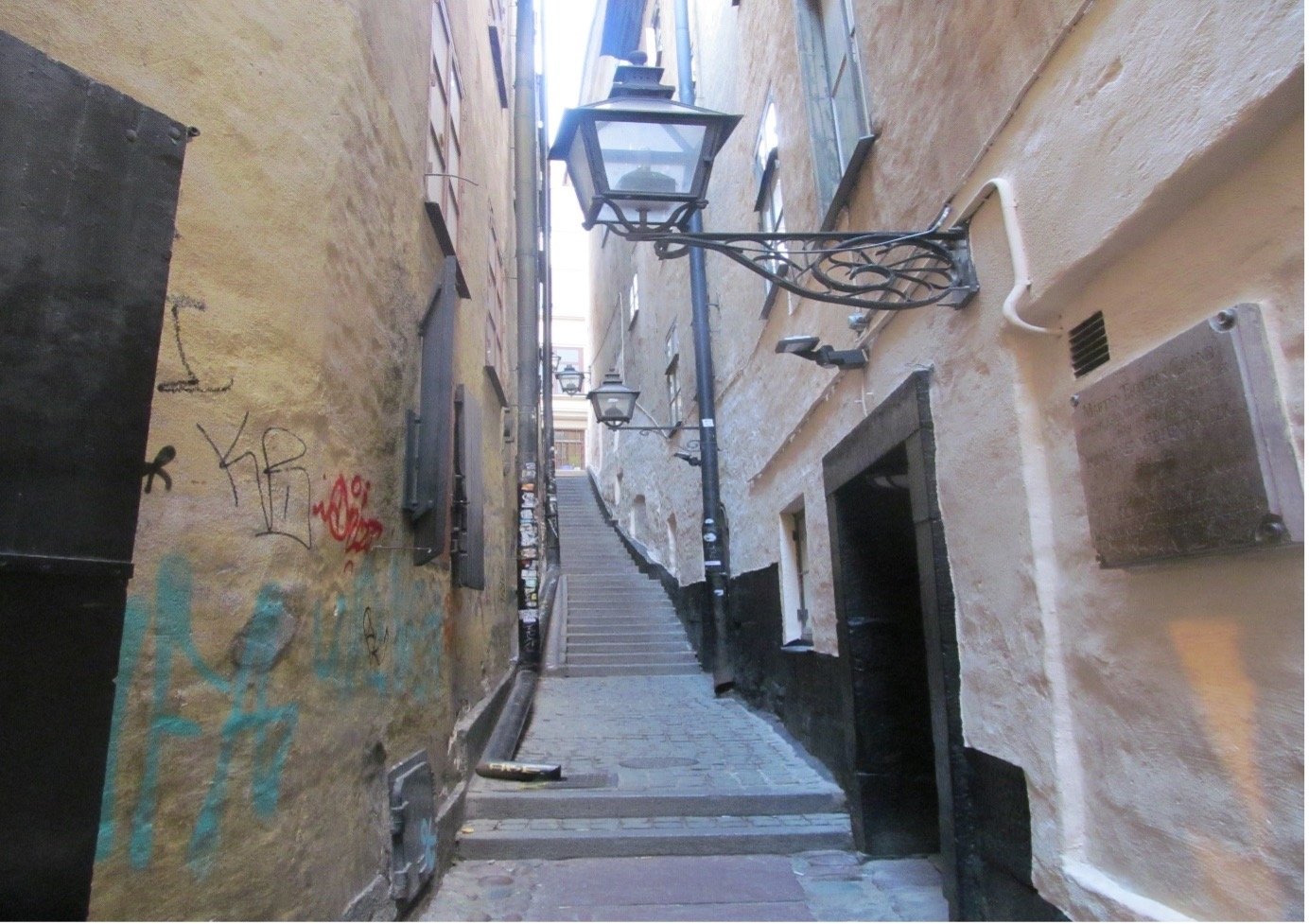 The Marten Trotzigs Grand is Stockholm's narrowest street. (Photo courtesy of Karin)