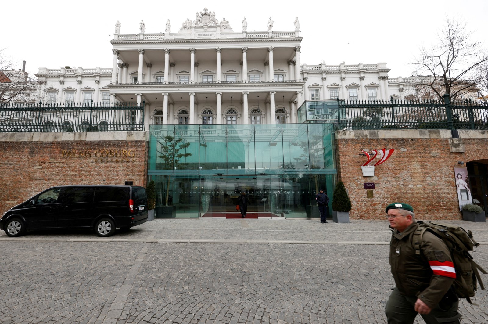 Palais Coburg, the site of a meeting of the Joint Comprehensive Plan of Action (JCPOA), in Vienna, Austria, Feb. 8, 2022. (Reuters Photo)