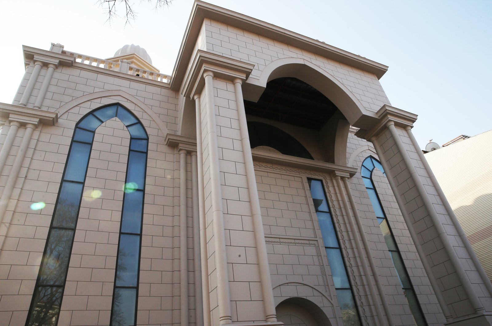 The exterior of the new Mor Efrem Syriac Orthodox Church, in Istanbul, Turkey, Feb. 16, 2022. (AA PHOTO)