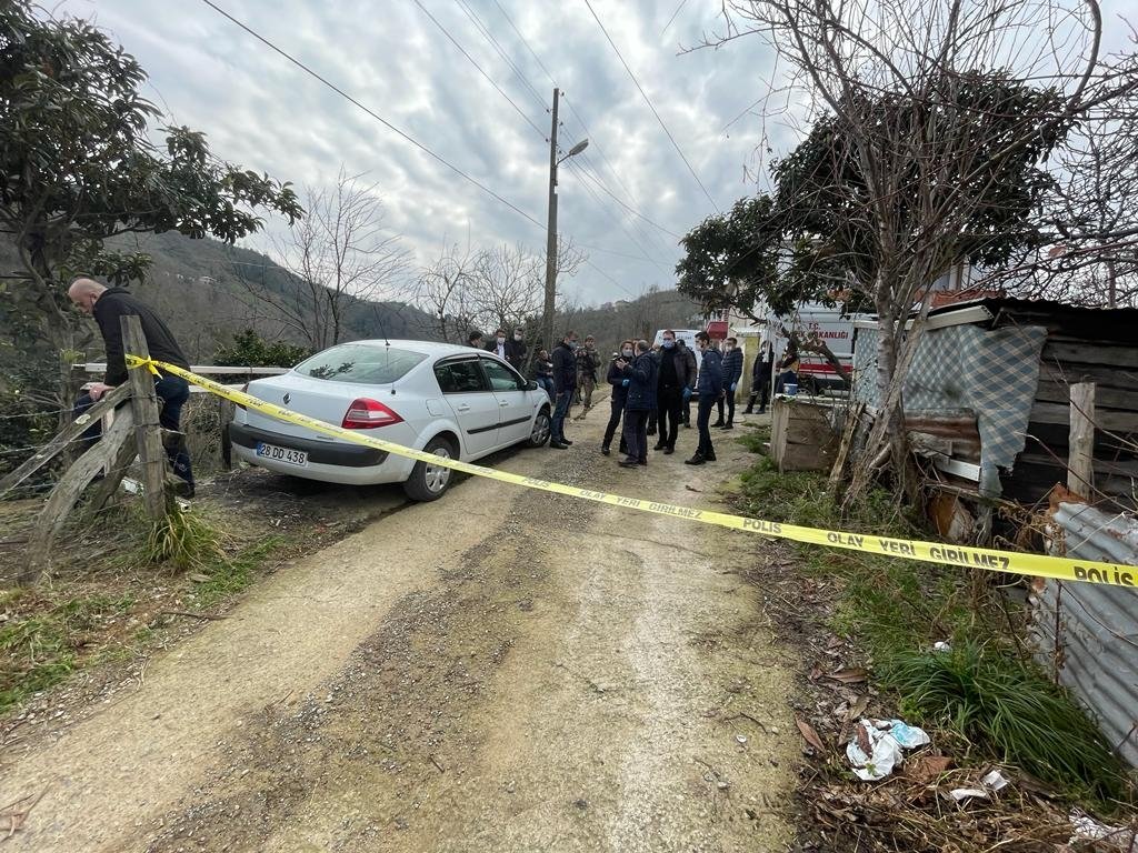 The house where the 16-year-old girl was killed was sealed off by police in Giresun, northern Turkey, Feb. 16, 2022. (AA Photo)