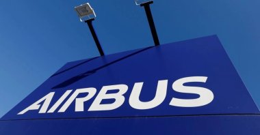 The Airbus logo at the company's headquarters in Blagnac near Toulouse, France, March 20, 2019. (Reuters Photo)