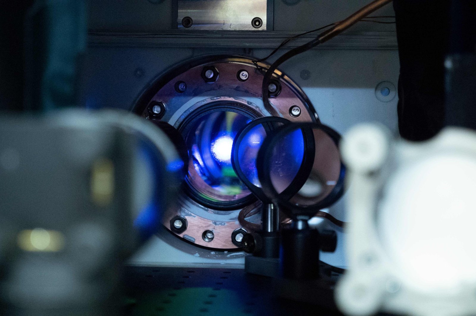 A strontium atomic clock, one of the world&#039;s most accurate time-keeping pieces in the lab of professor Jun Ye at the University of Colorado, in Boulder, Colorado, U.S. (NIST via AFP)