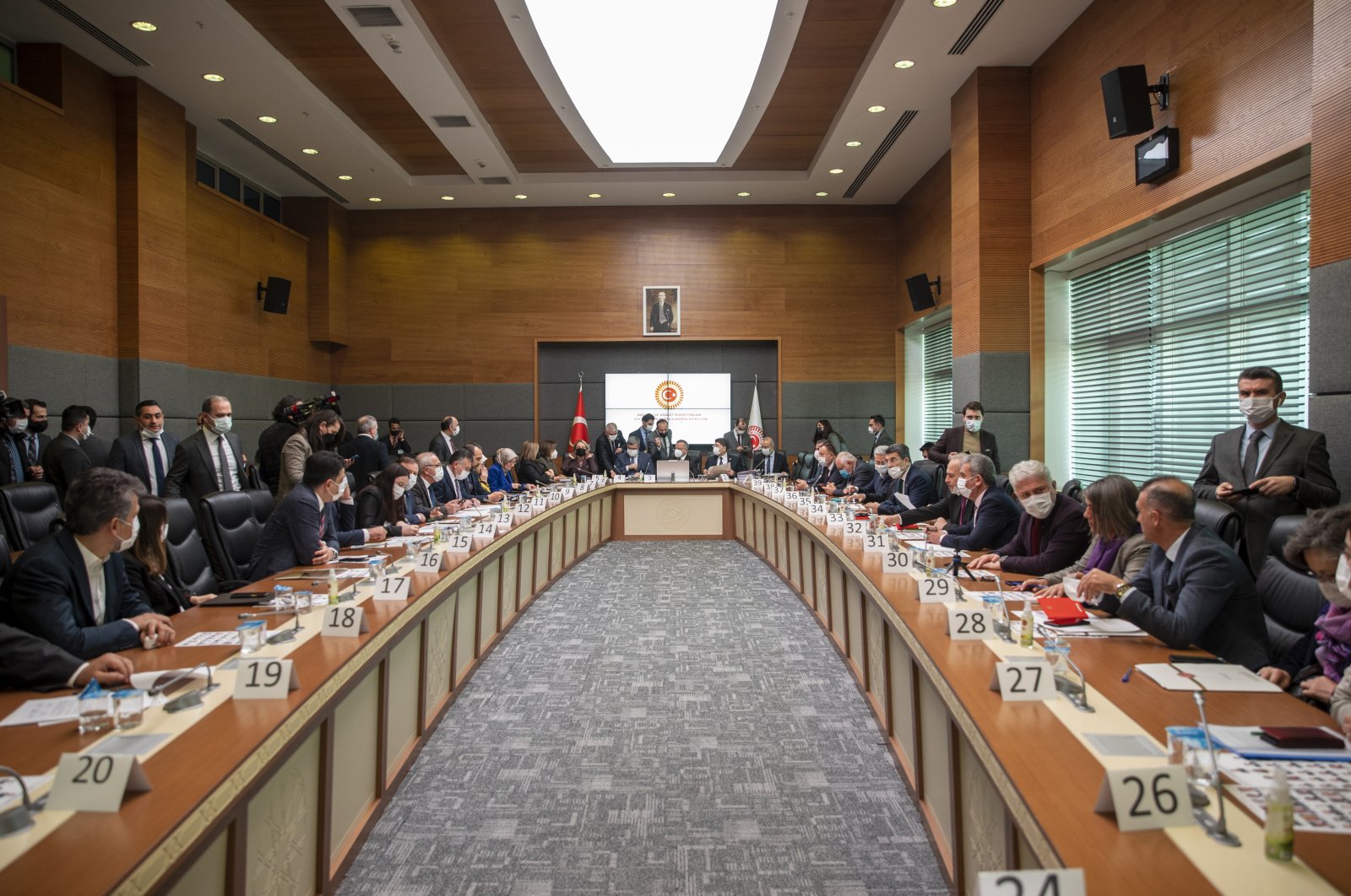 The Parliamentary Constitution-Justice Joint Committee meeting, Ankara, Turkey, Feb. 17, 2022. (AA Photo)