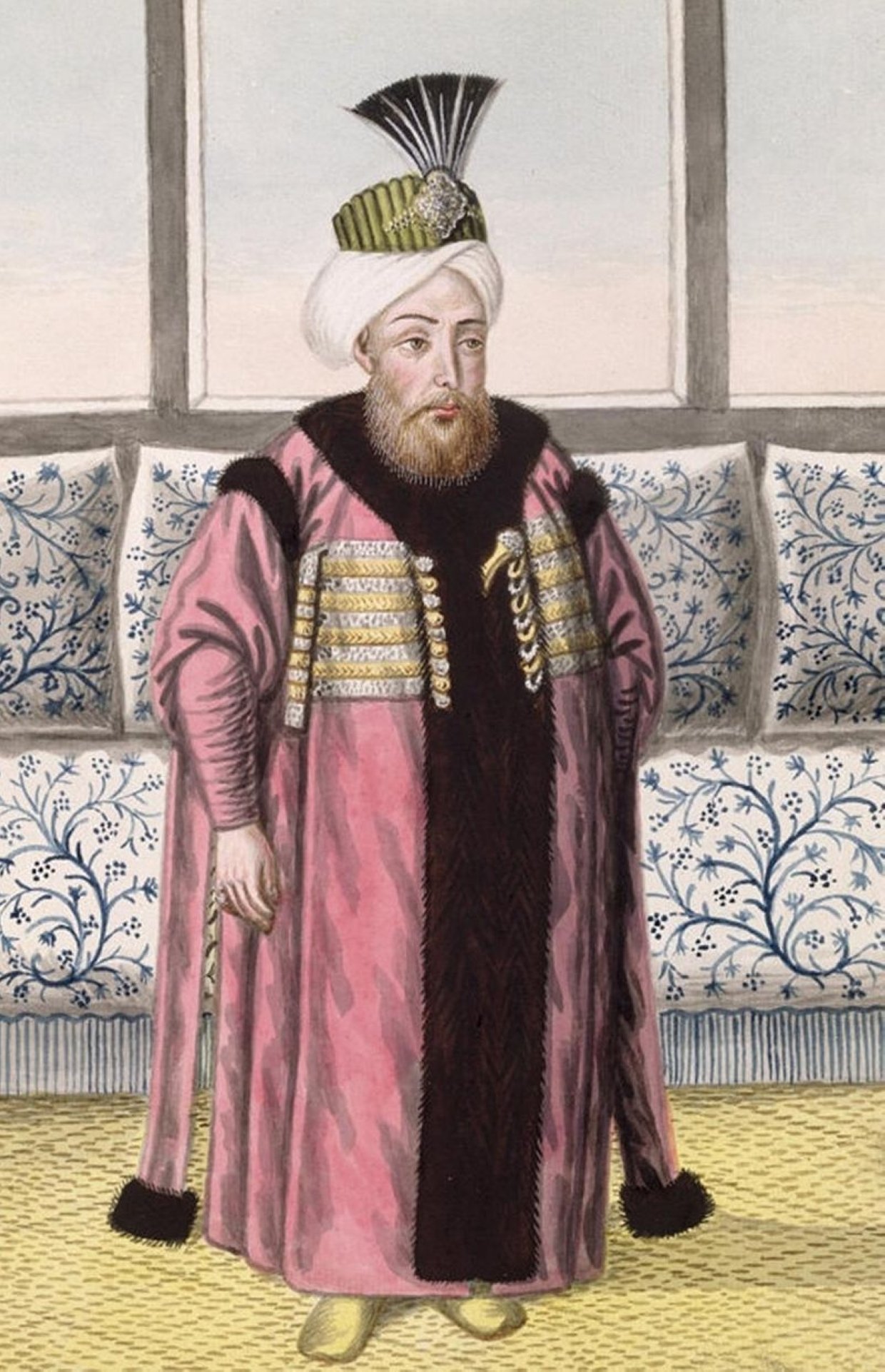 A depiction of Sultan Mustafa II. 