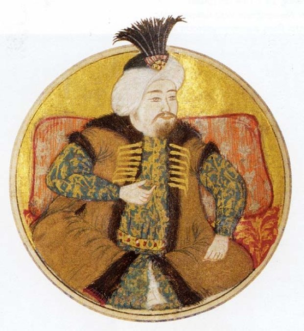 Ottoman miniature painting depicts Sultan Mustafa II. (Wikimedia) 