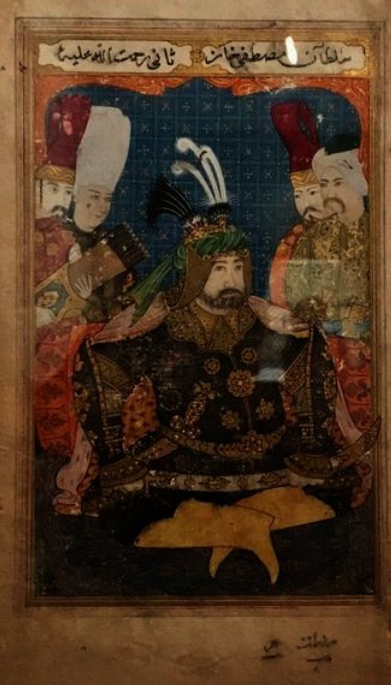 Sultan Mustafa II dressed in full armor. (Wikimedia) 