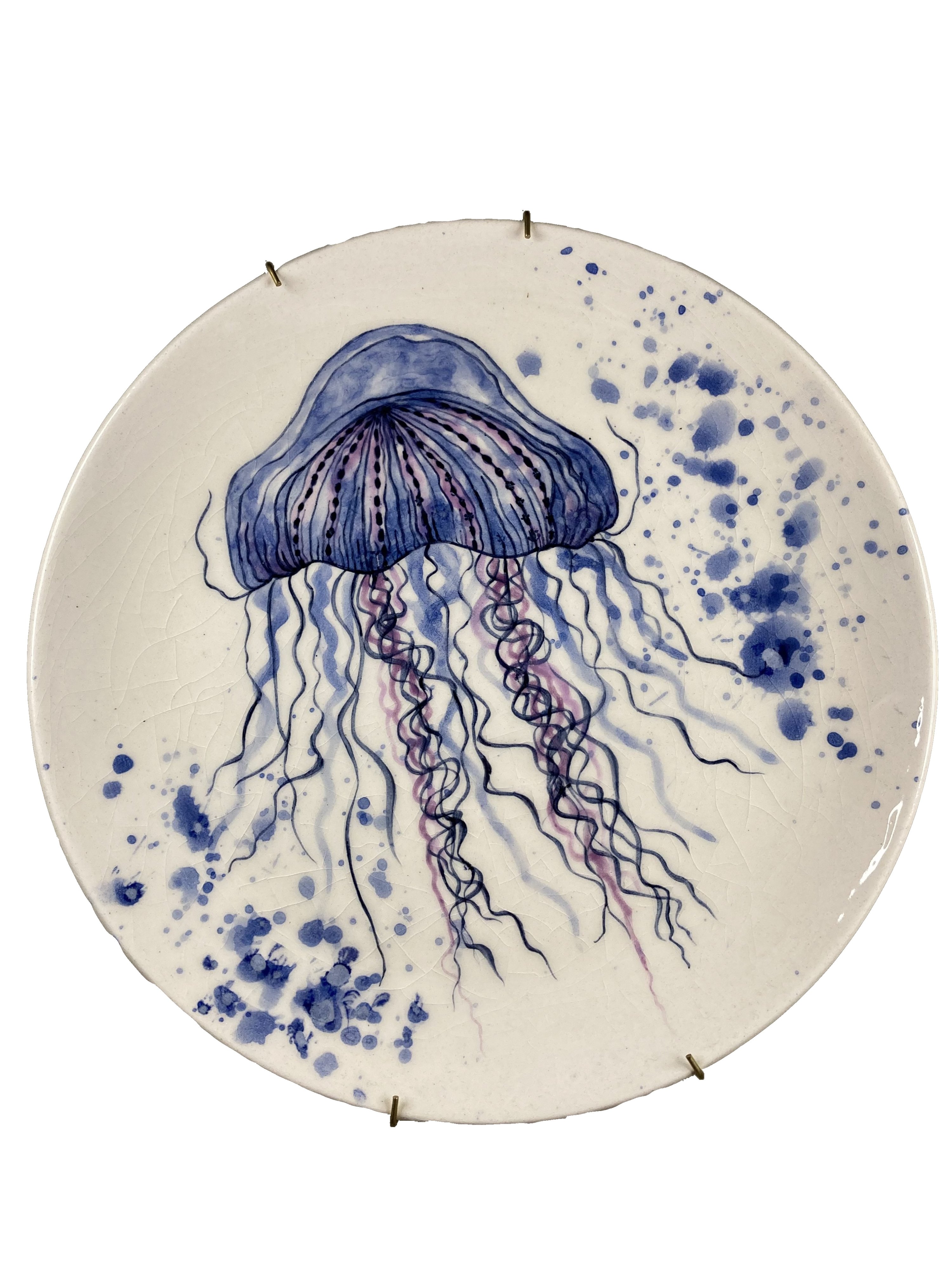Cansu Saraç Engin, 'Jellyfish', ceramic, 25 by 25 centimeters. (Courtesy of YEE London) 