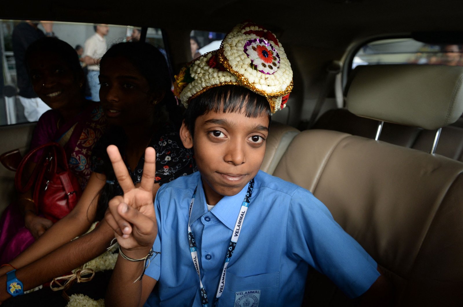 Indian prodigy Rameshbabu Praggnanandhaa poses for a photo after becoming the world&#039;s second youngest chess grandmaster ever, Chennai, India, June 26, 2018. (AFP Photo)