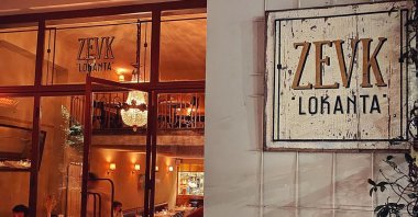 The entrance to Zevk Lokanta, in Kadıköy&#039;s Moda, Istanbul, Turkey. (Photo from Instagram / @zevklokanta)