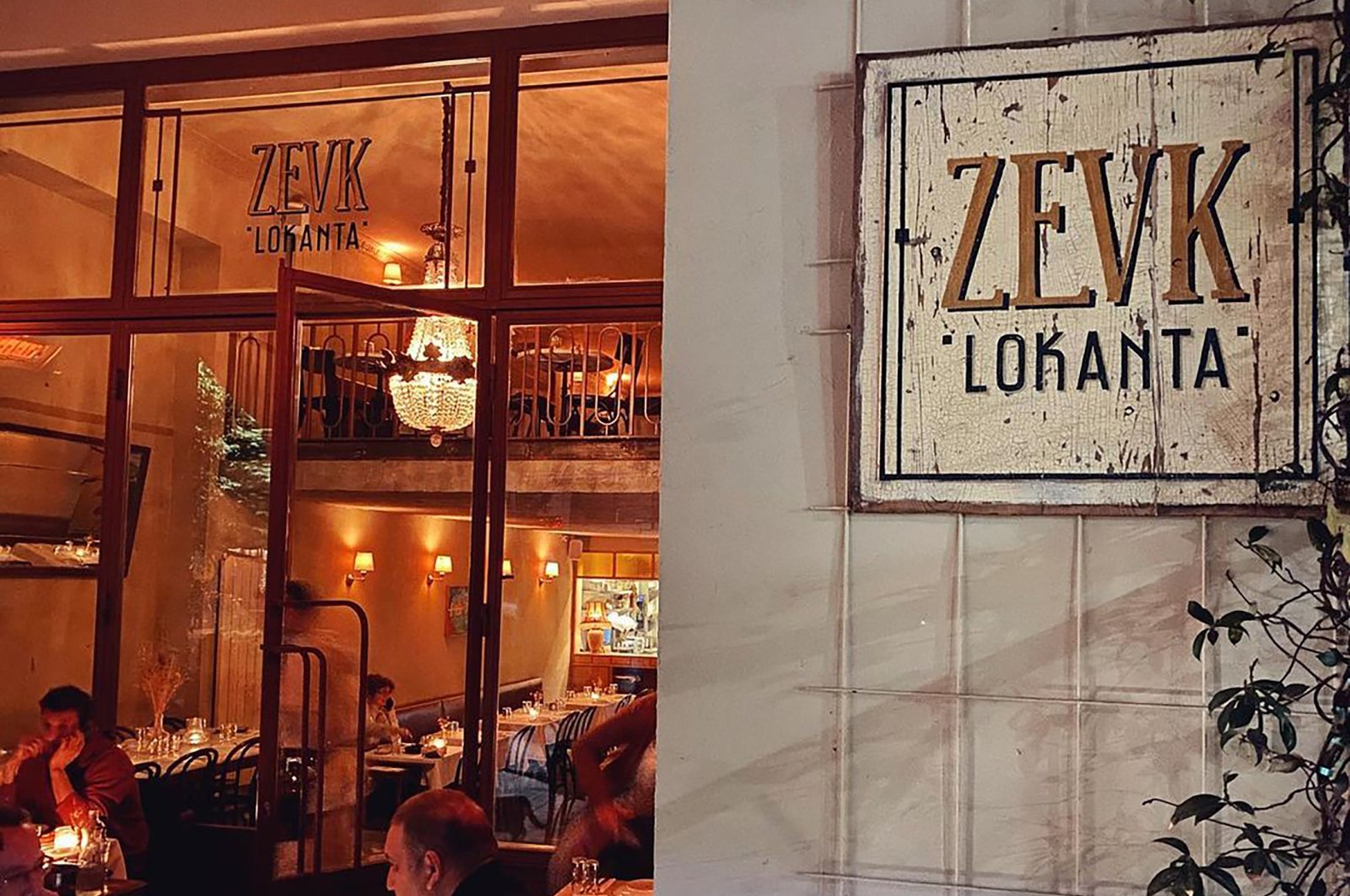 The entrance to Zevk Lokanta, in Kadıköy&#039;s Moda, Istanbul, Turkey. (Photo from Instagram / @zevklokanta)