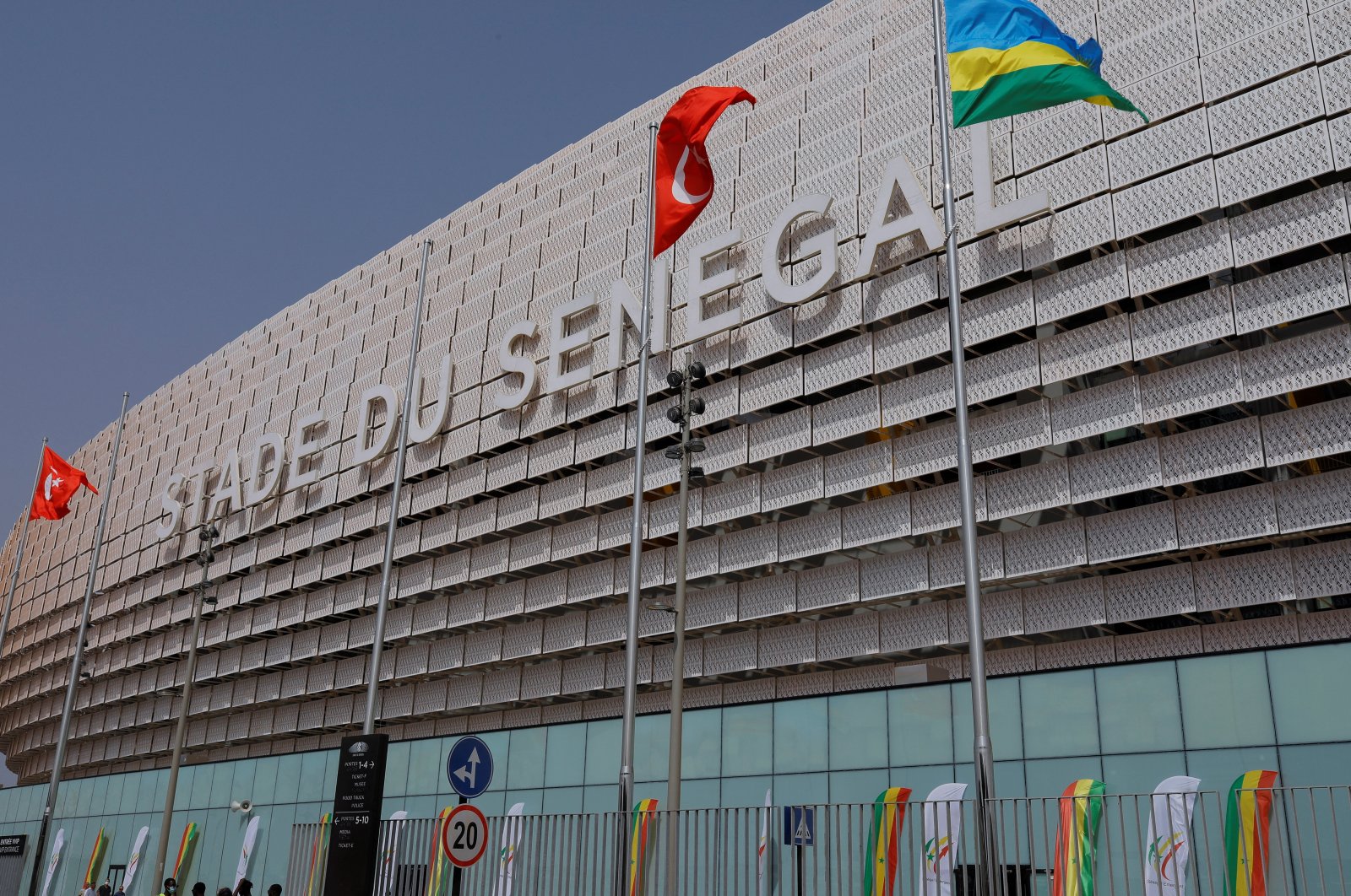 Senegal&#039;s new Turkish-built football stadium is pictured during the inauguration ceremony in Diamniadio, Senegal, Feb. 22, 2022. (Reuters Photo)