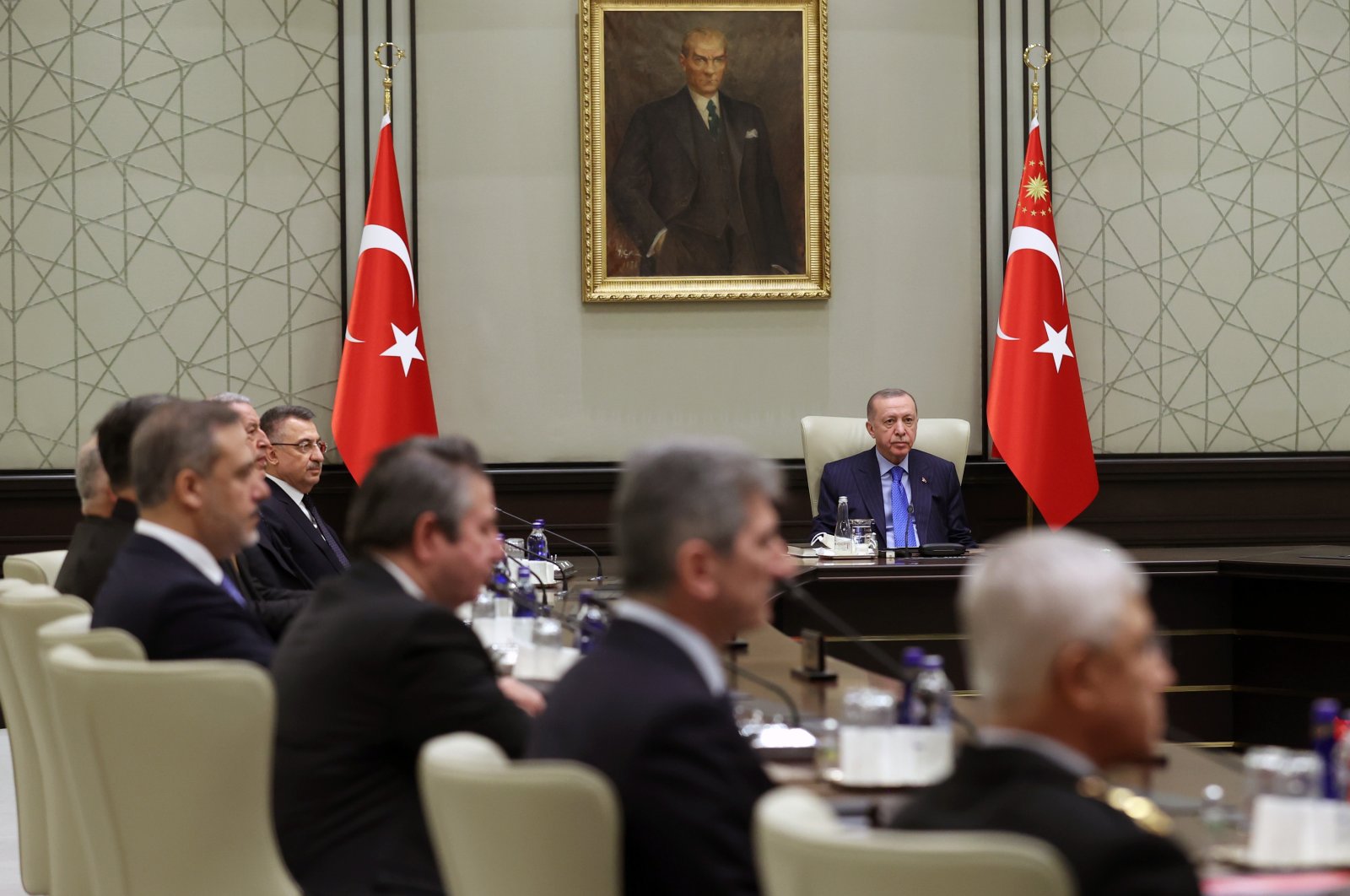 President Recep Tayyip Erdoğan heads a National Security Council meeting in Ankara, Turkey (AA File Photo)
