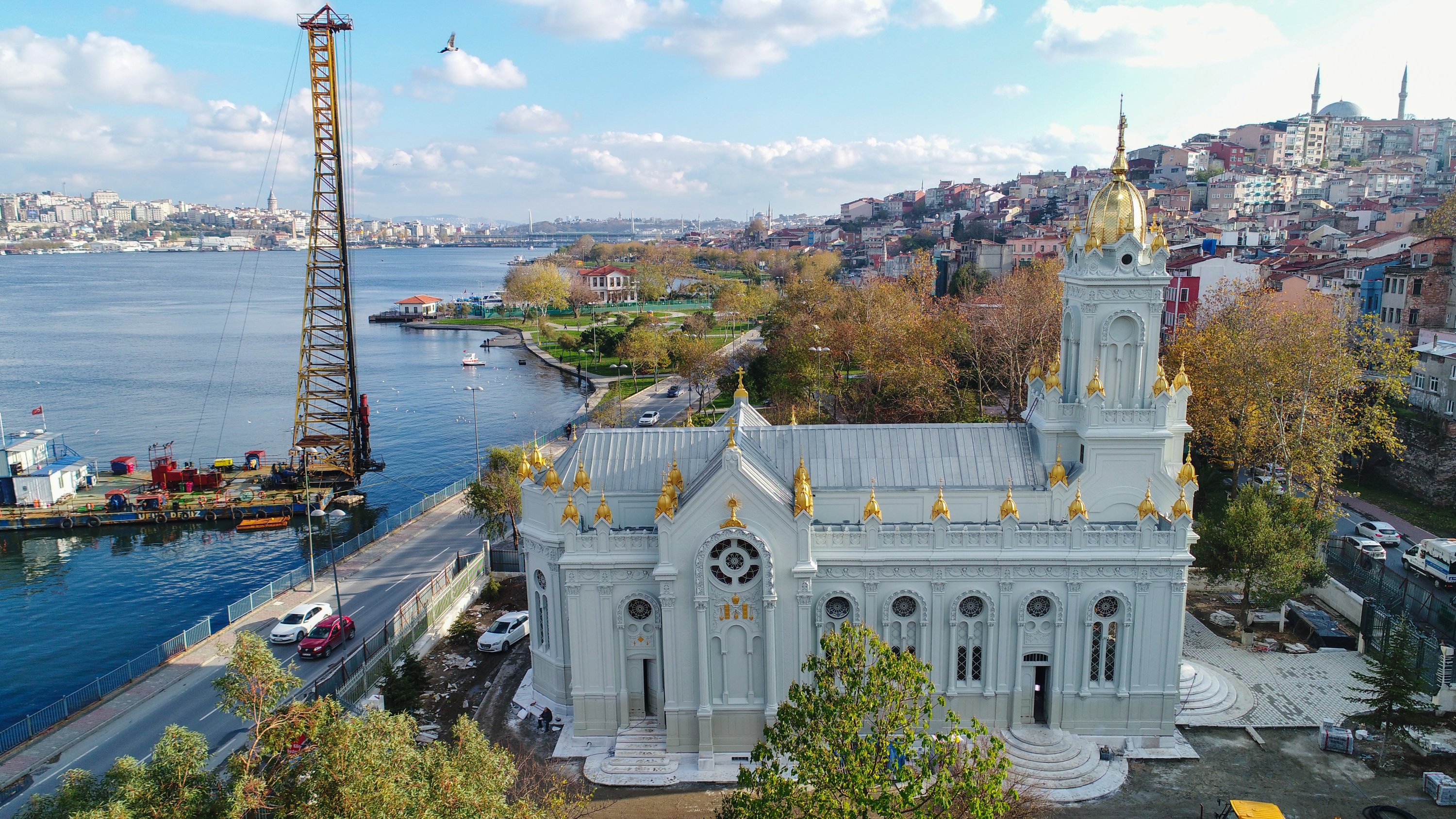 A general view from the Church of Sveti Stefan, Istanbul, Turkey, July, 1, 2018. (Photo by Murat Şengül) 