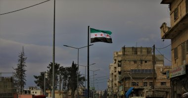 A view of Al Bab district, now home to 400,000 civilians following Turkey's operation to clear terrorism from the region, northwestern Syria, Feb. 25, 2022. (AA Photo)