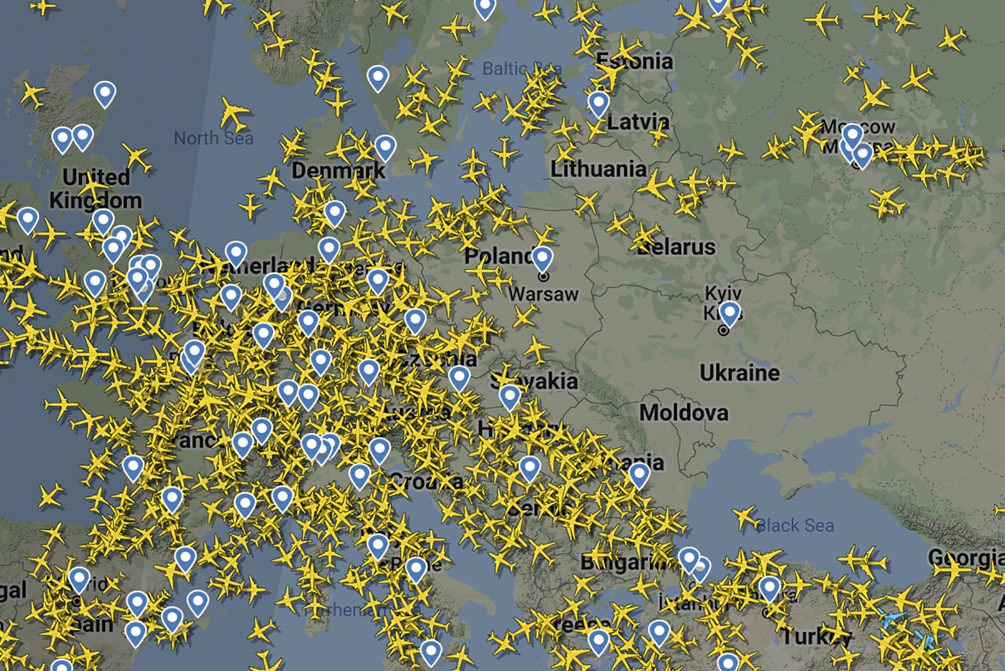 EU closes its airspace to Russia over aggression in Ukraine