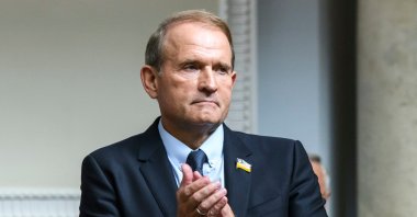 The leader of the Opposition Platform – For Life party, Viktor Medvedchuk, during a session of the Ukrainian parliament in Kyiv, Ukraine, Aug. 29, 2019. (Shutterstock)