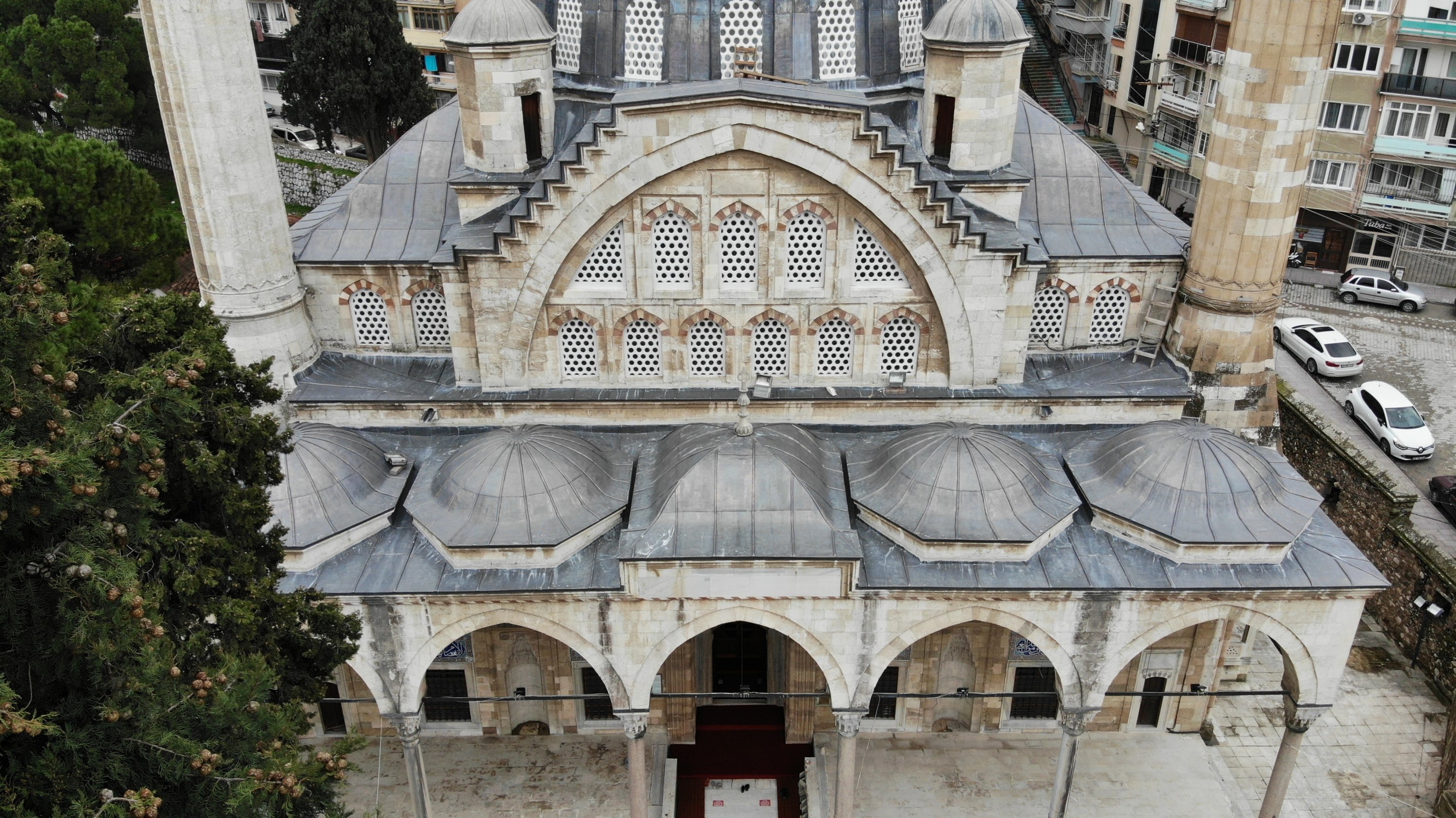 A close-up of the Muradiye Mosque, in Manisa, western Turkey, February 25, 2021. (IHA)