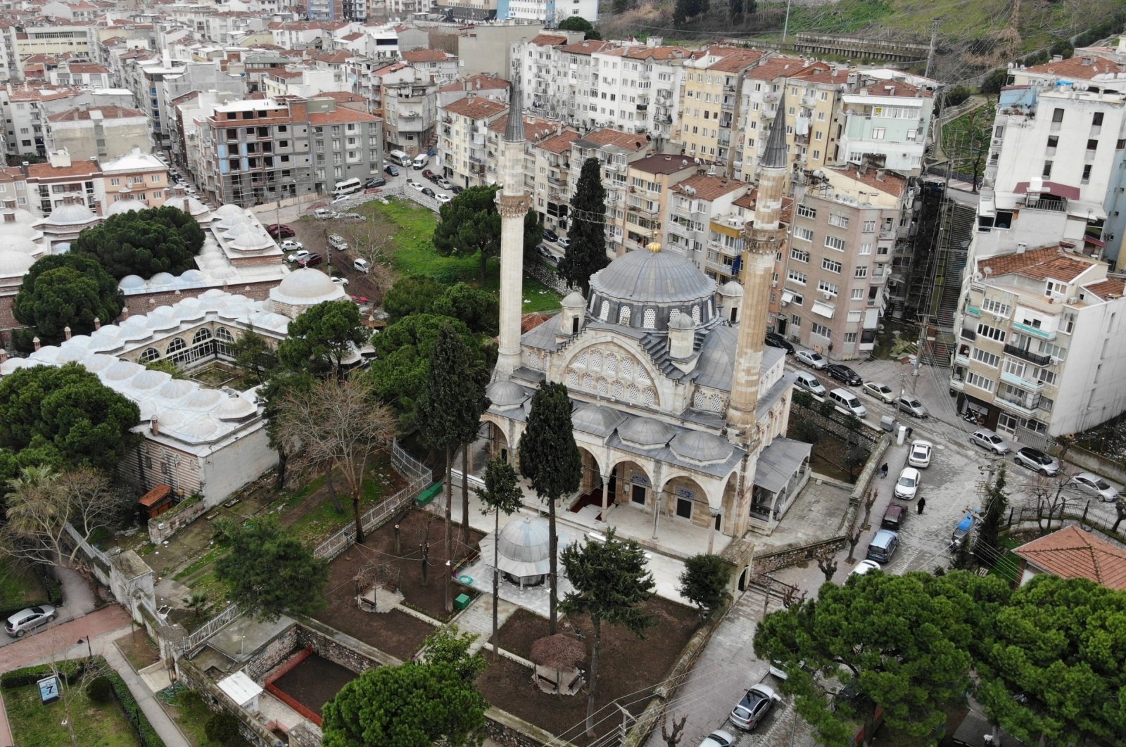 A general view from the Muradiye Mosque, Manisa, western Turkey, Feb. 25, 2021. (IHA) 