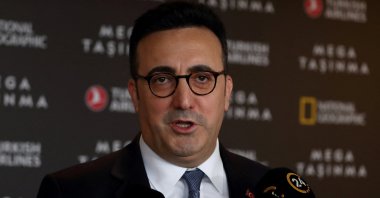 Turkish Airlines (THY) Chairperson Ilker Aycı speaks to the media following an event in Istanbul, Turkey, Jan. 12, 2022. (Reuter Photo)