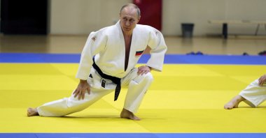 Russian President Vladimir Putin attends a judo training session in Sochi, Russia, Feb. 14, 2019. (Reuters Photo)