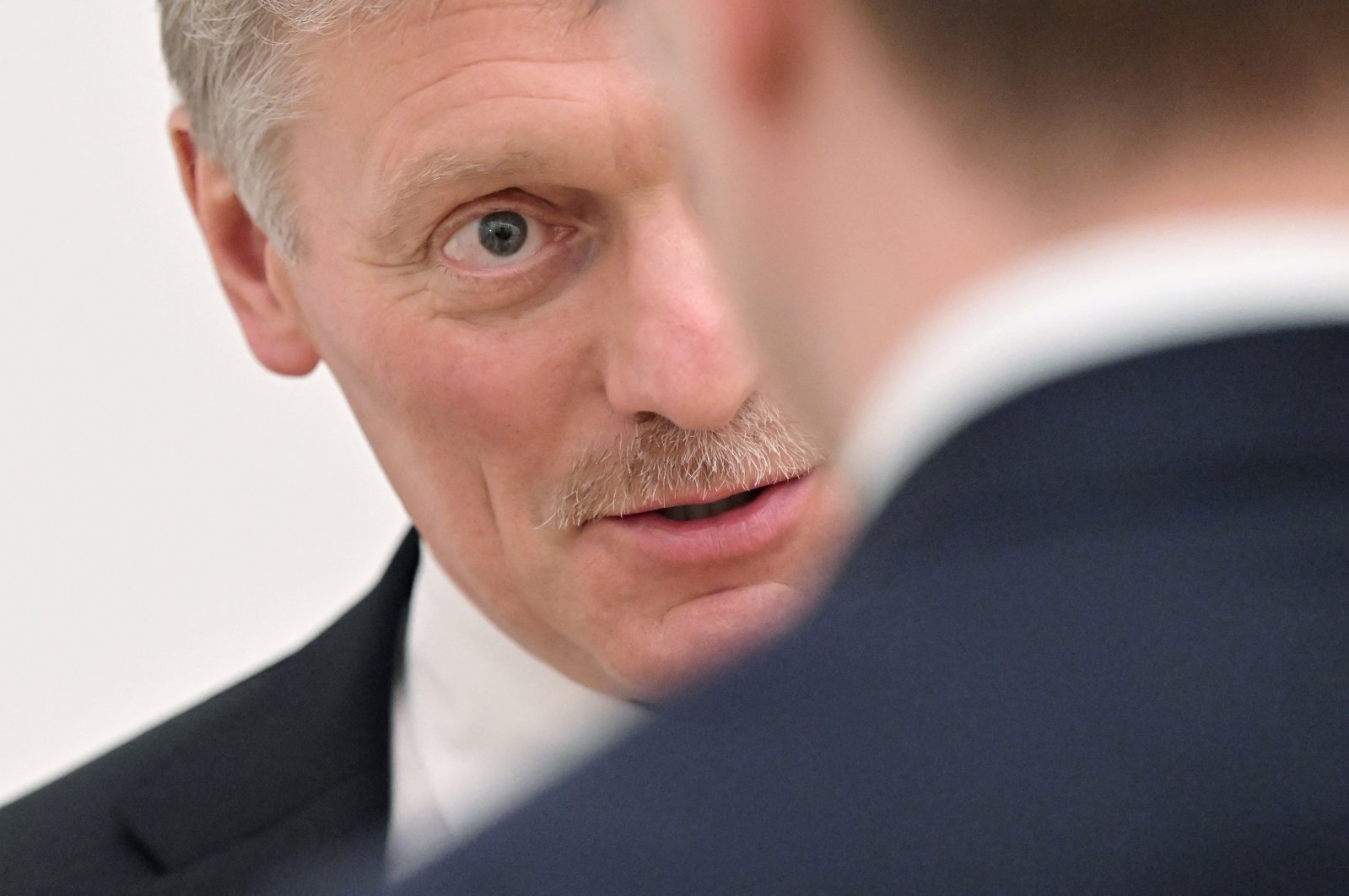 Kremlin spokesperson Dmitry Peskov at a news conference in Moscow, Russia, Feb. 18, 2022. (Reuters Photo)