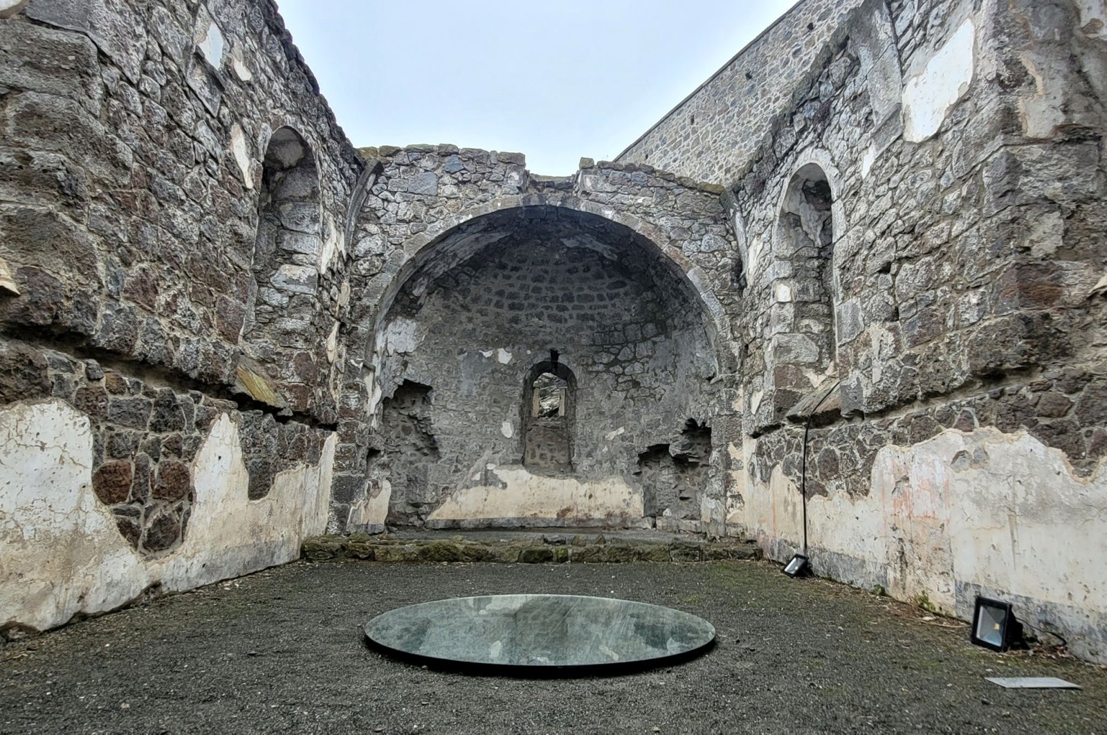 An art installation at Kızlar Monastery, Trabzon, northeastern Turkey, March 1, 2022. (DHA Photo)