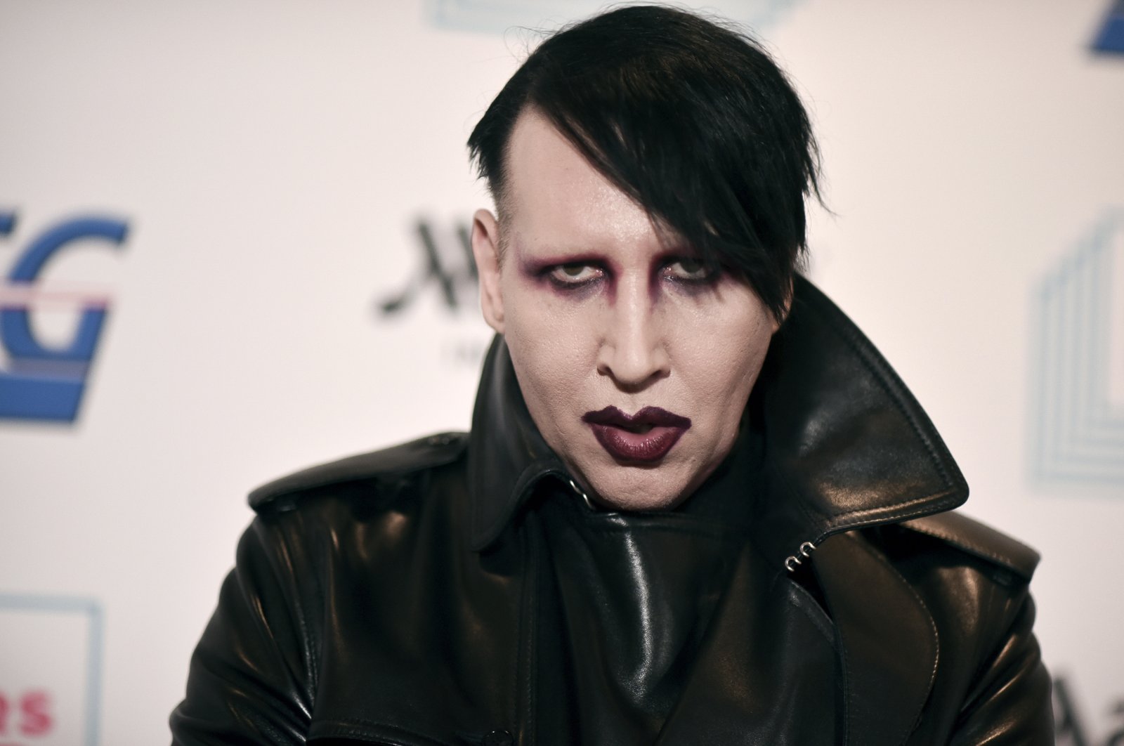 Marilyn Manson attends the 9th annual &quot;Home for the Holidays&quot; benefit concert on Dec. 10, 2019, Los Angeles, U.S. (AP Photo)