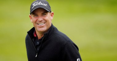 Australian former cricketer Shane Warne during a golf event, Surrey, England, May 25, 2016. (Reuters Photo)  